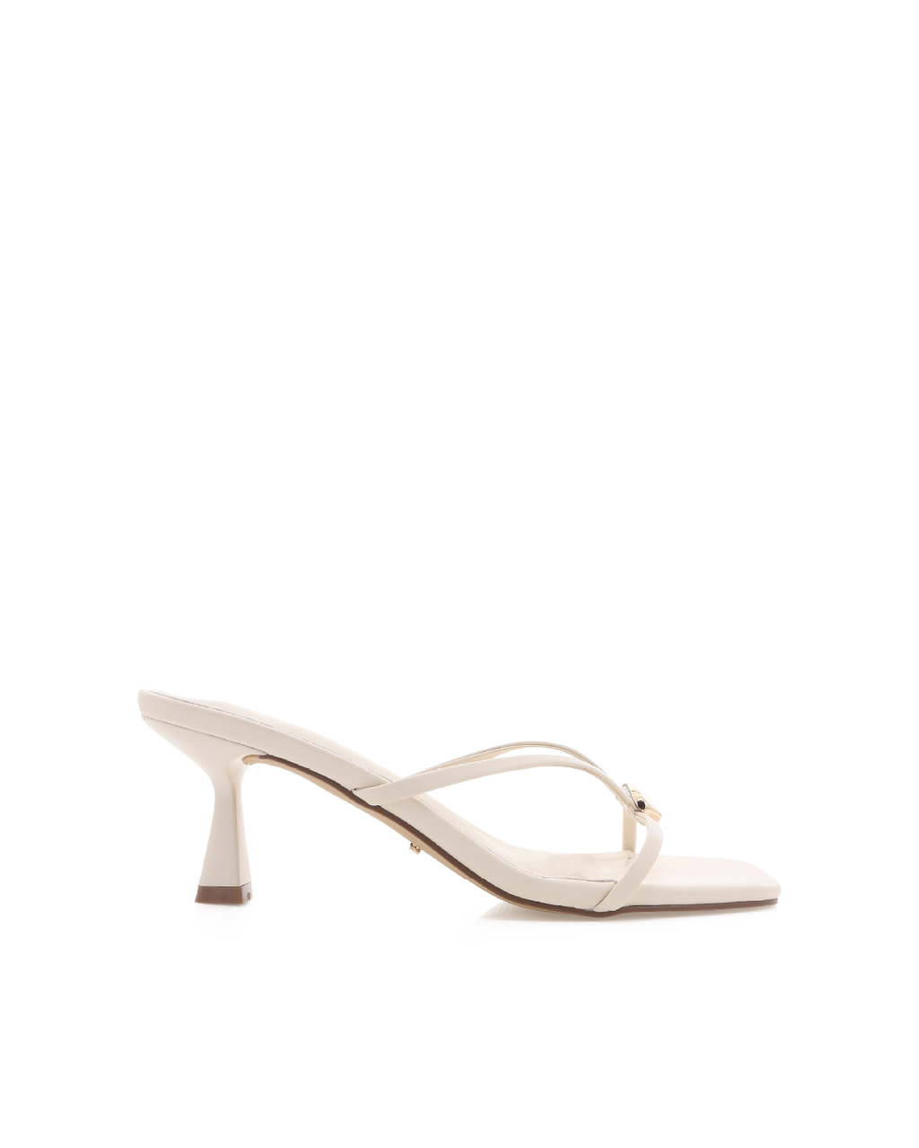Xane Mid Stiletto Square-Toe Mule, Bone – Alicia Shoes, Hialeah FL