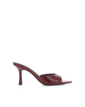 Xanthe Mid Stiletto Open-Toe Mule, Cherry Red Patent – Alicia Shoes, Hialeah FL