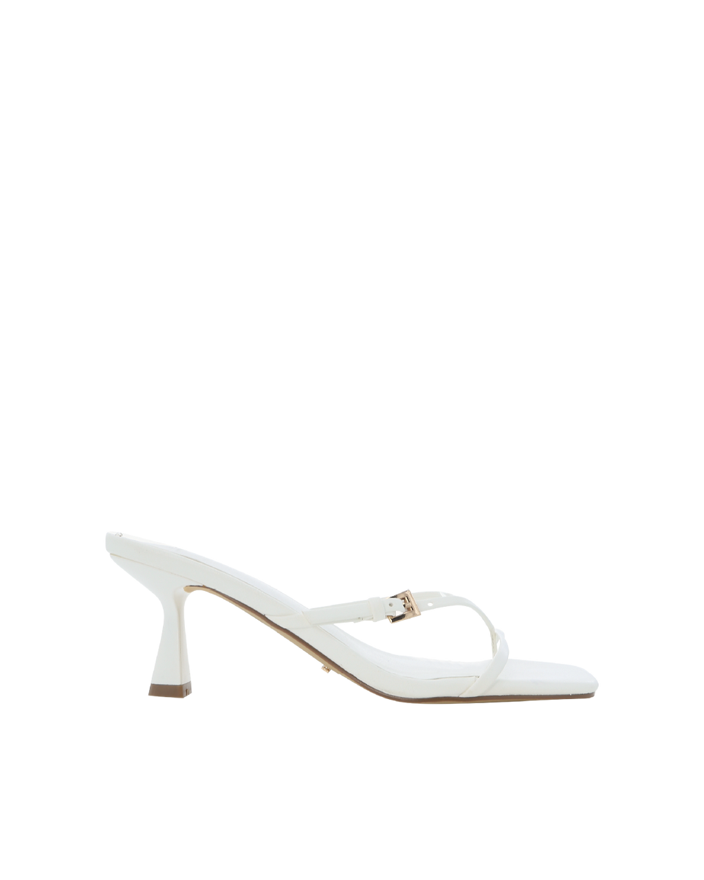 Xaverie Mid Stiletto Thong Mule, White – Alicia Shoes, Hialeah FL