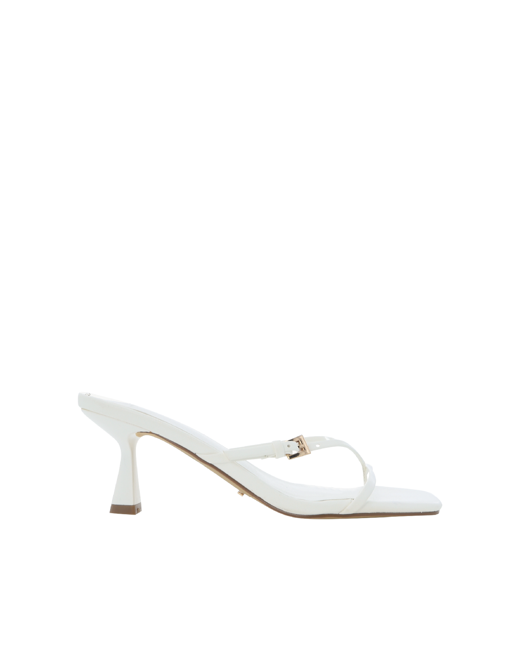 Xaverie Mid Stiletto Thong Mule, White – Alicia Shoes, Hialeah FL