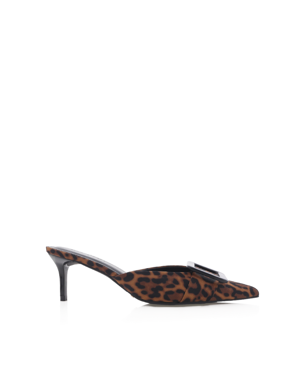 Yorkie Mid Stiletto Pointed-Toe Mule, Leopard – Alicia Shoes, Hialeah FL