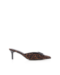 Yorkie Mid Stiletto Pointed-Toe Mule, Leopard – Alicia Shoes, Hialeah FL