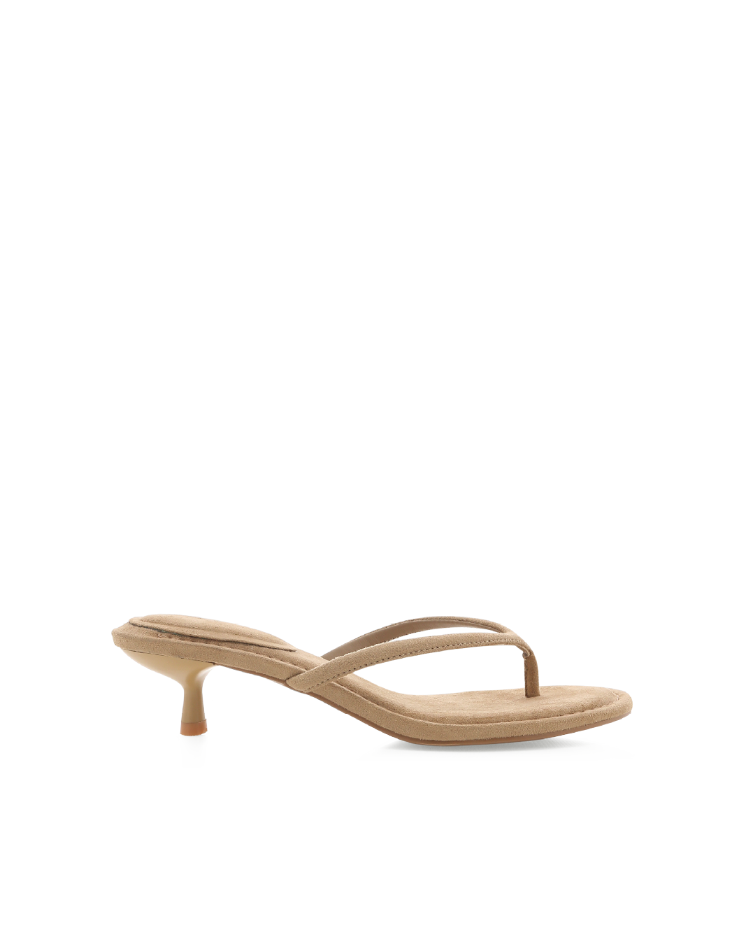 Zaven Kitten Heel Thong Mule, Cumin Suede – Alicia Shoes, Hialeah FL