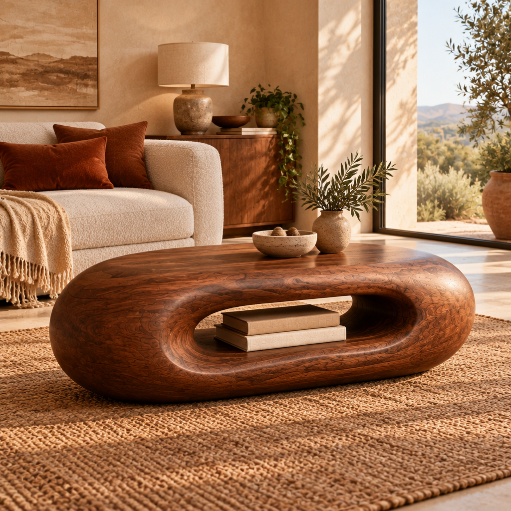 Mojave Pebble Coffee Table side view