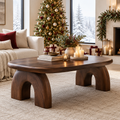 Atelier Stone-Arch Coffee Table in a Christmas home