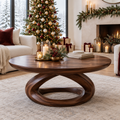 Atelier Orbit Round Coffee Table in a Christmas home