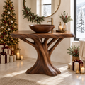 Atelier Tree-Leg Vanity in a Christmas home