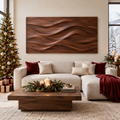 Atelier Dune Wave Wall Panel in a Christmas home