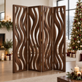Atelier Sculpted Room Divider Screen in a Christmas home