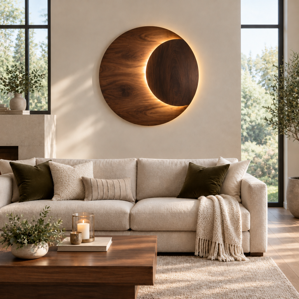 Atelier Eclipse LED Wall Sculpture in use