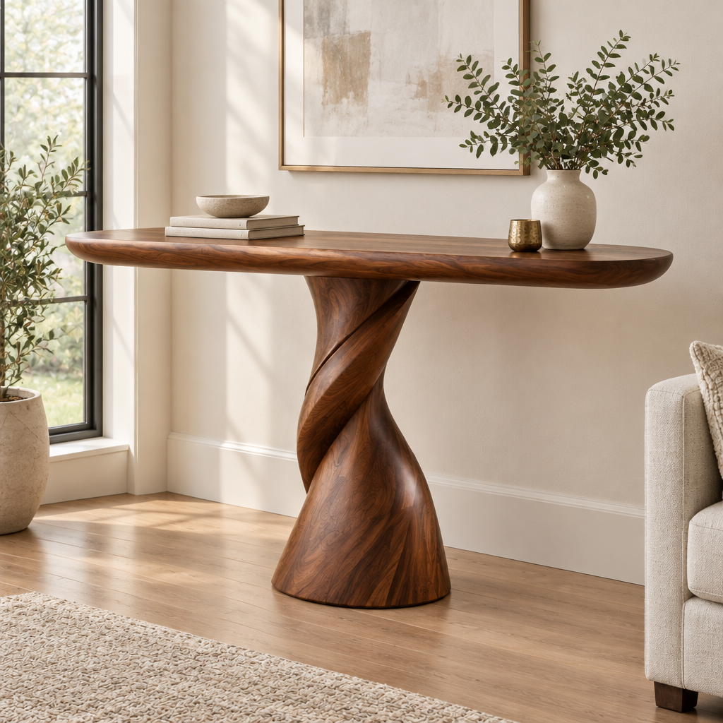 Atelier Twisted Column Console side view