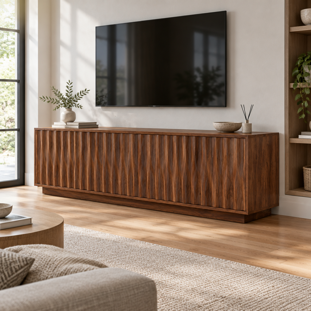 Atelier Ripple Door TV Cabinet side view