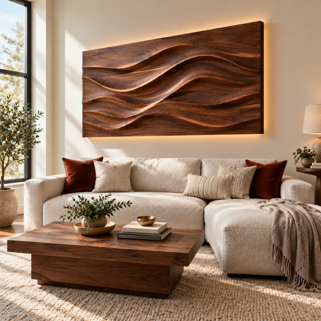 Atelier Dune Wave Wall Panel in use