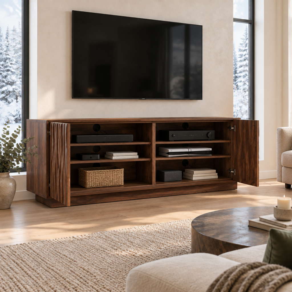 Atelier Ripple Door TV Cabinet in use