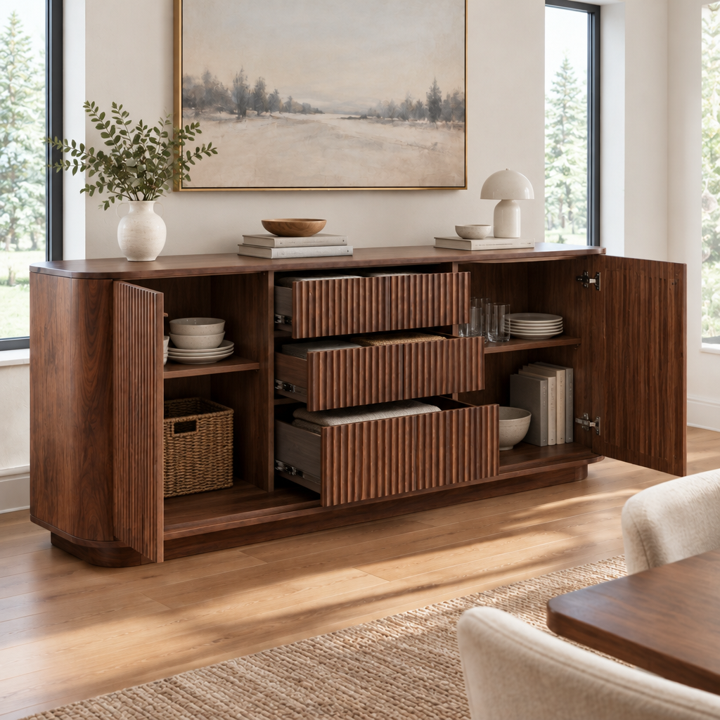 Atelier Ripple Door Sideboard in use