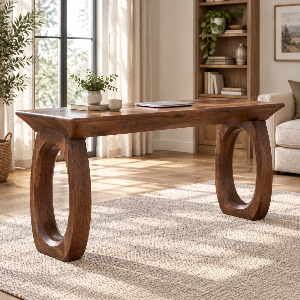 Atelier Twin-Loop Desk side view