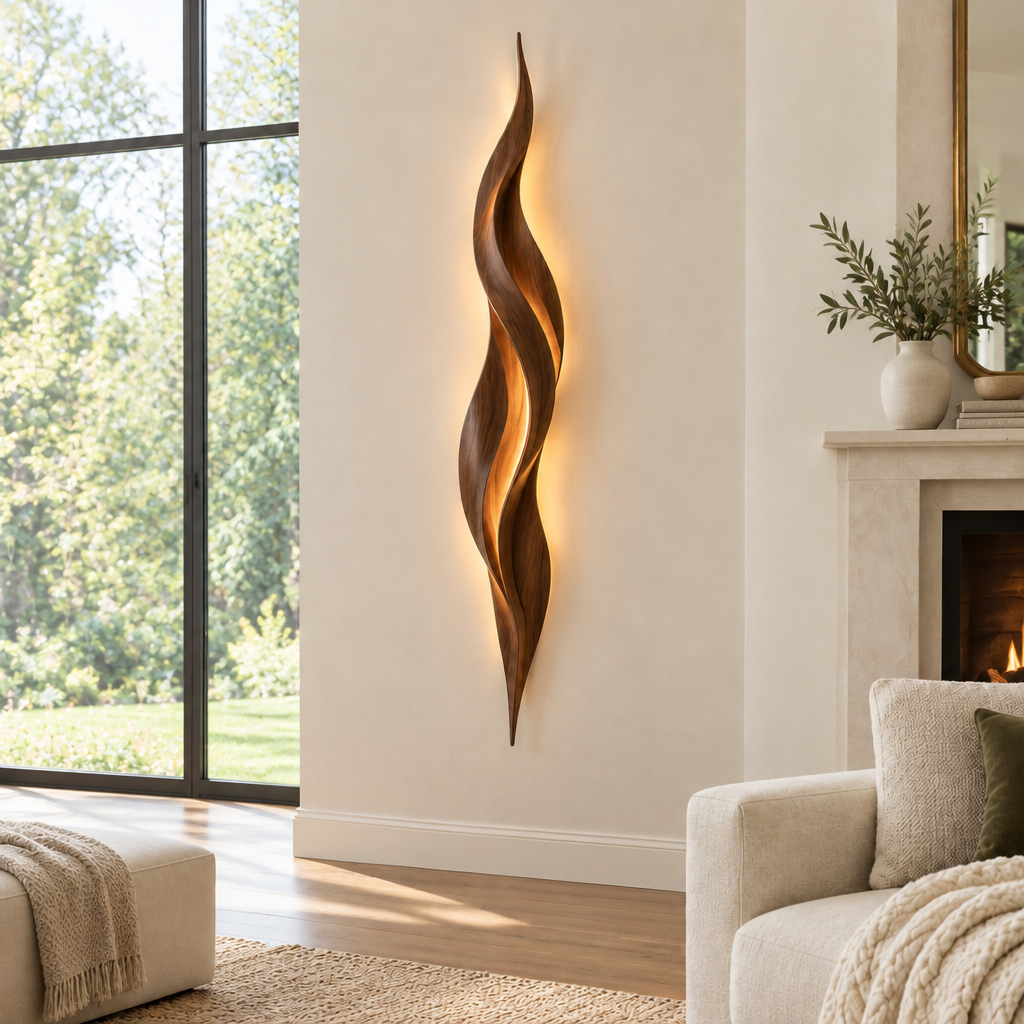 Atelier Flame Wall Light in a living space