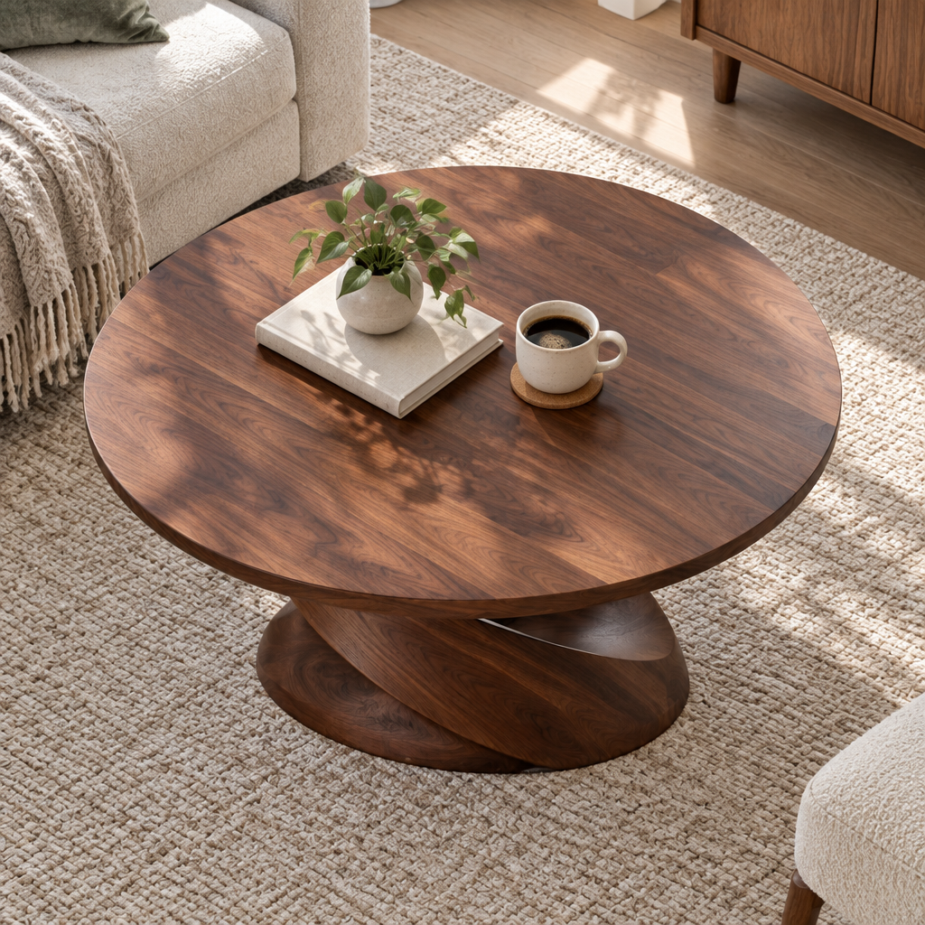 Atelier Twisted Ribbon Coffee Table in use