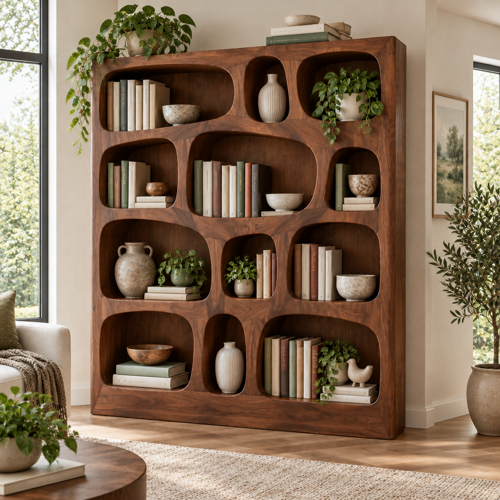 Atelier Organic Cell Bookshelf in use