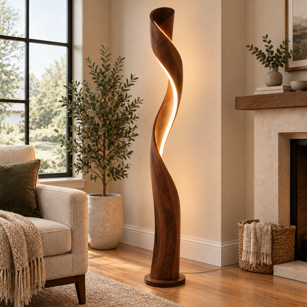 Atelier Ribbon LED Floor Lamp in use