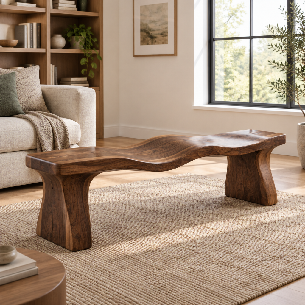 Atelier Wave Entry Bench side view