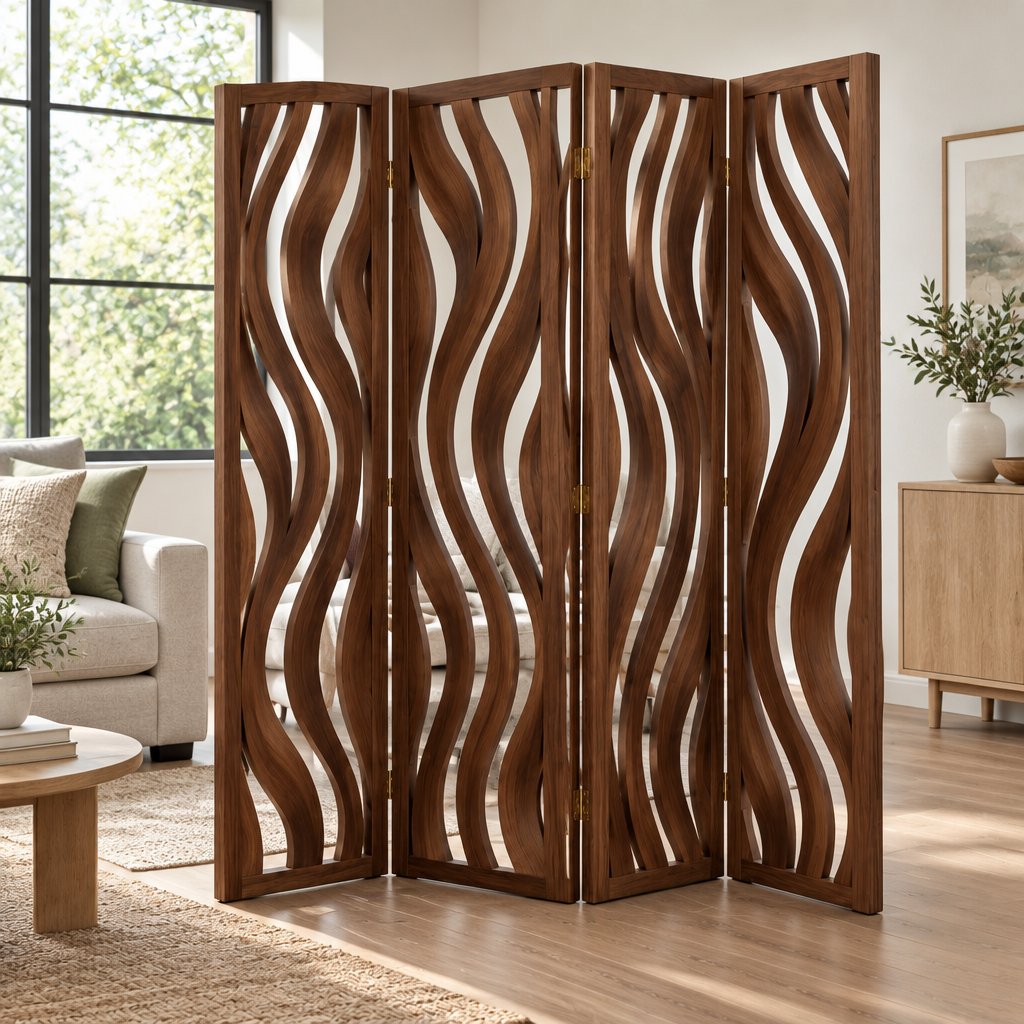 Atelier Sculpted Room Divider Screen side view