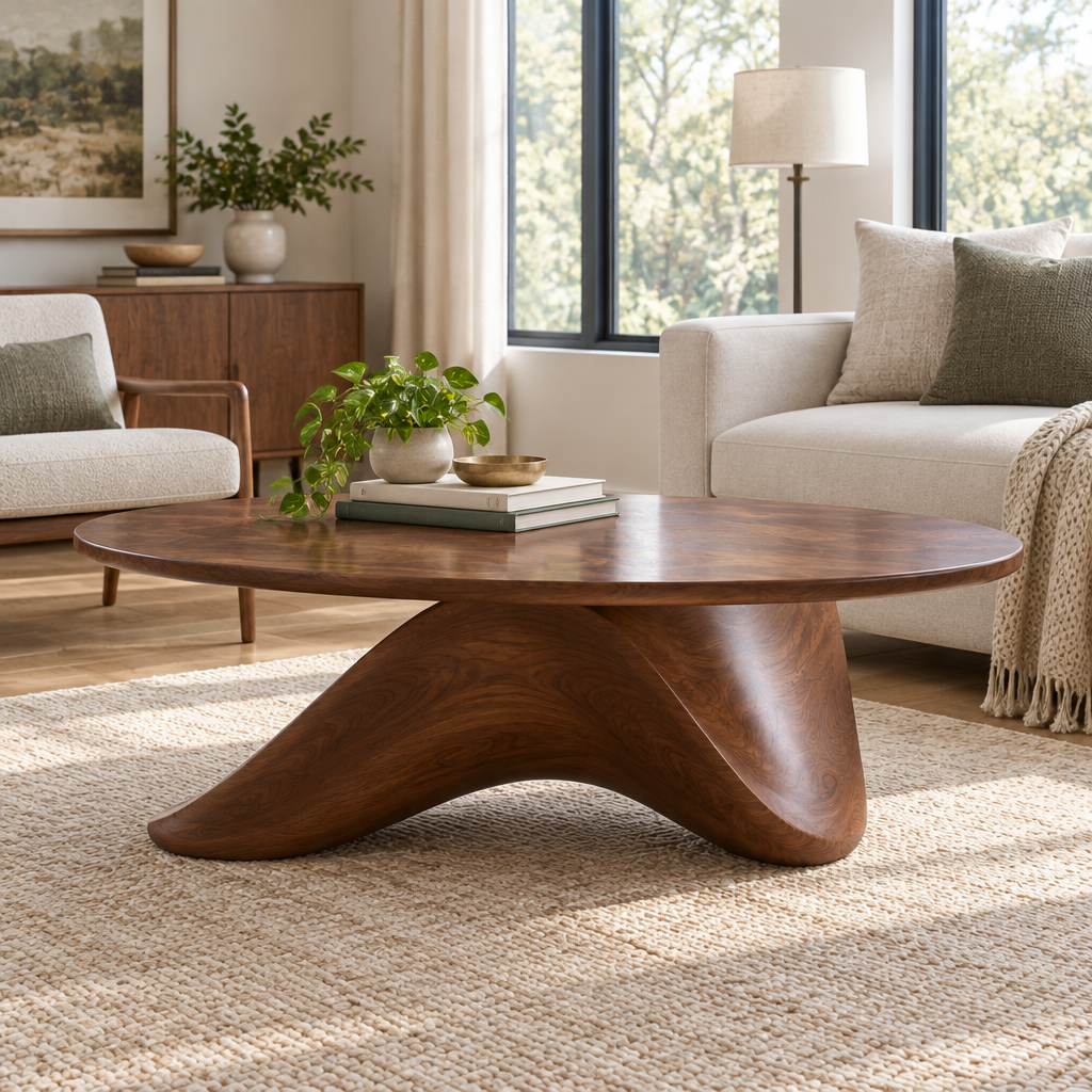 Atelier Wave Base Coffee Table side view