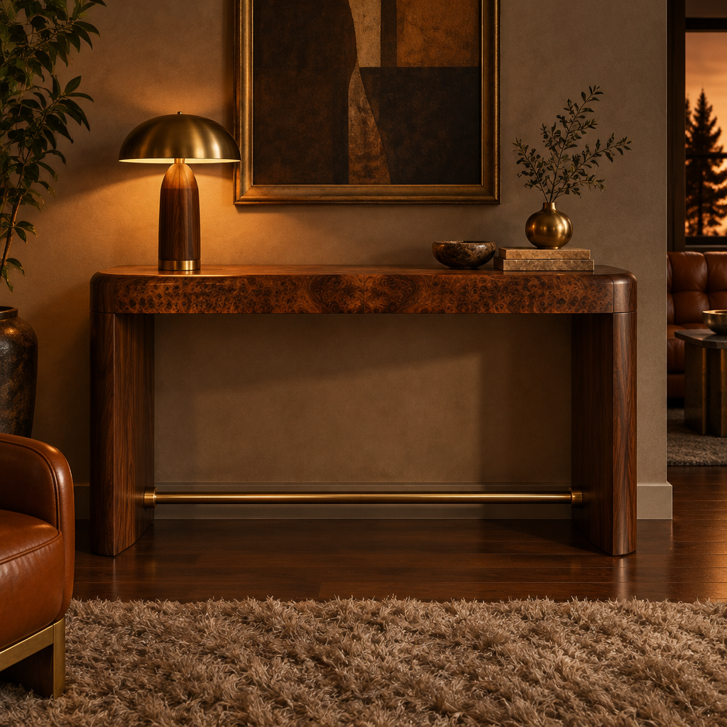 Sable Burl Console Table
