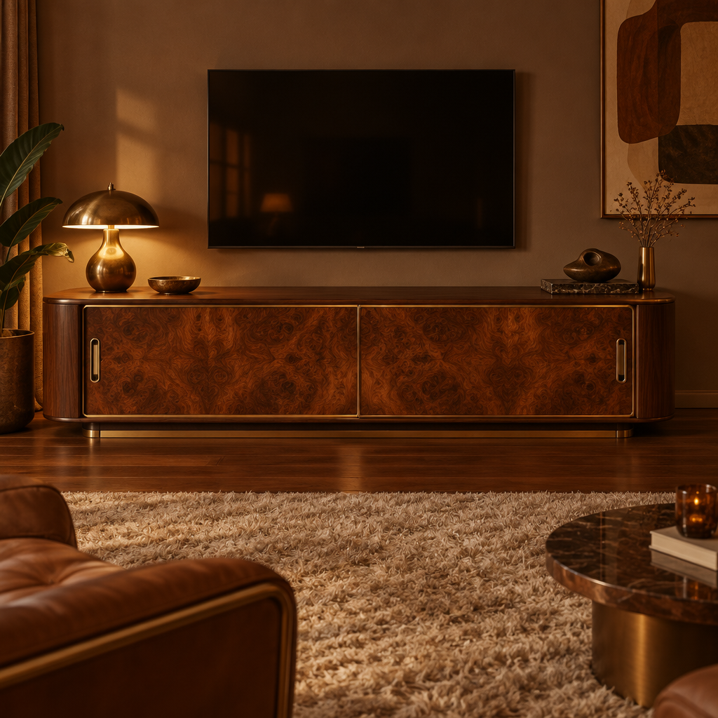 Sable Burl Media Console