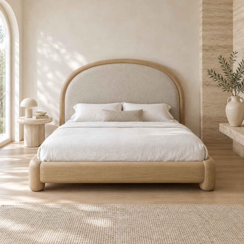 Cove Arched Upholstered Bed