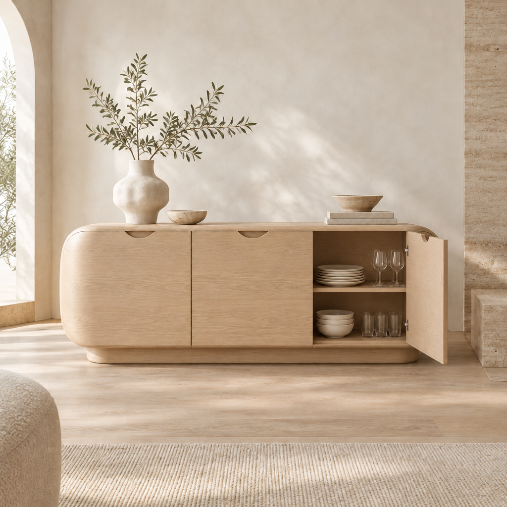 Cove Rounded Sideboard in use