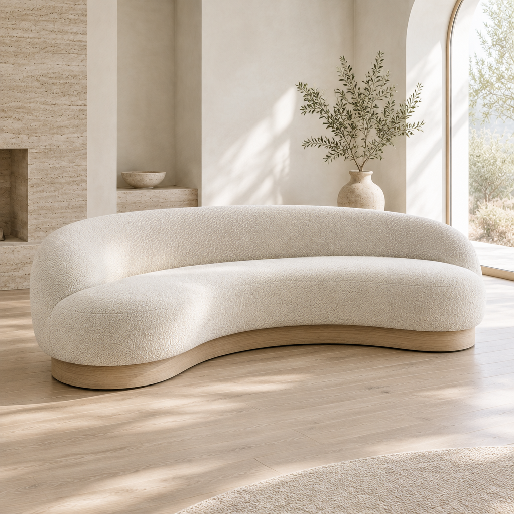 Cove Curved Sofa side view