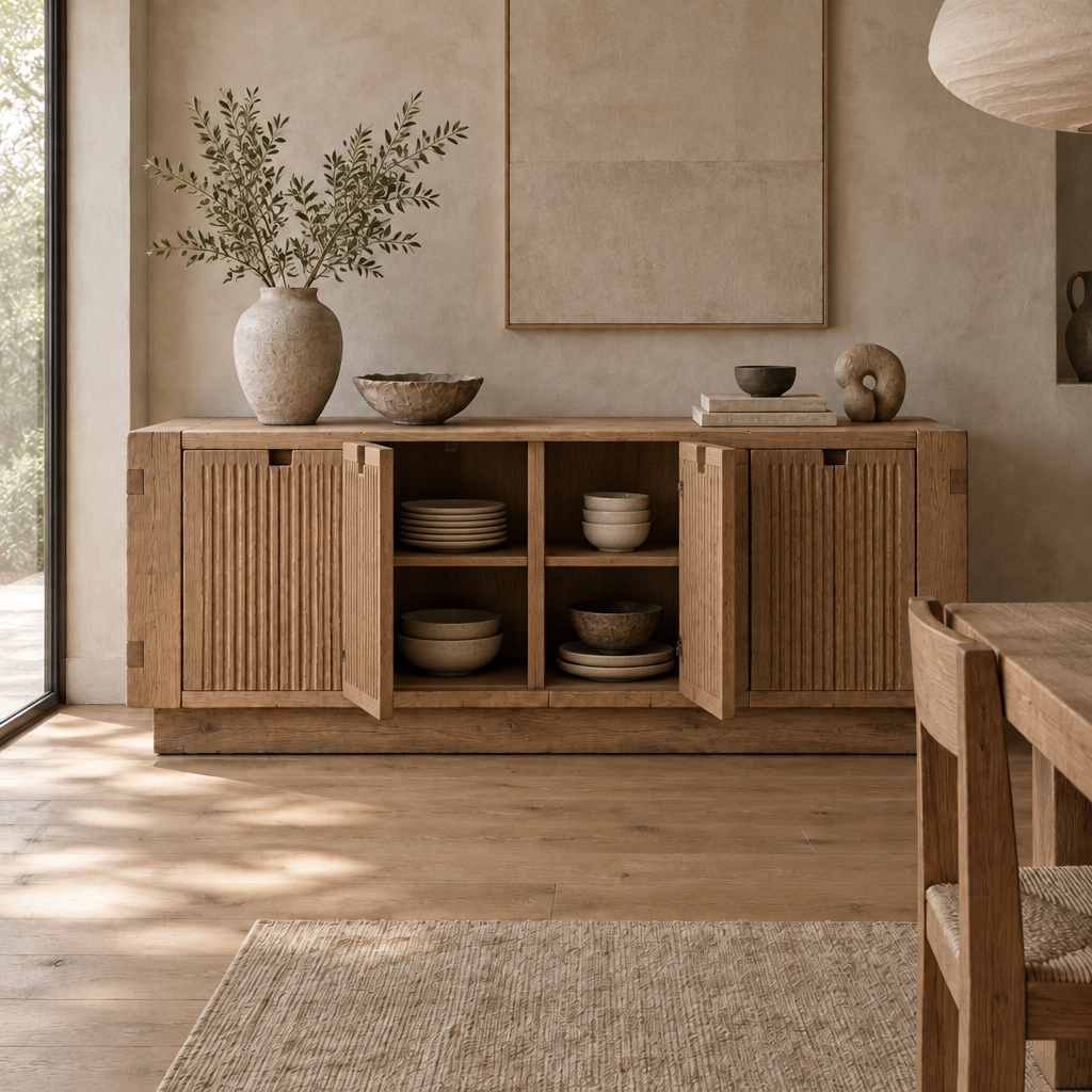 Basalt Board Sideboard in use