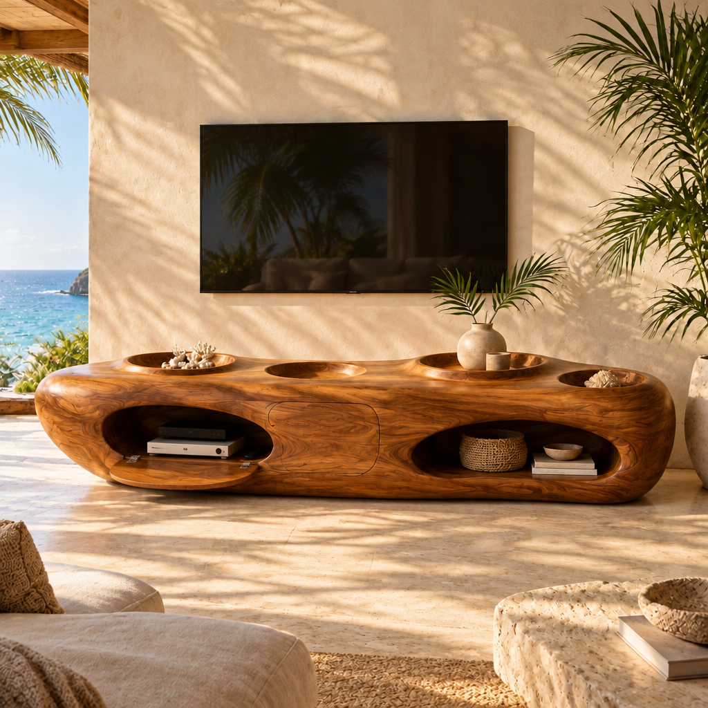Solana Tide-Pool Media Console in use