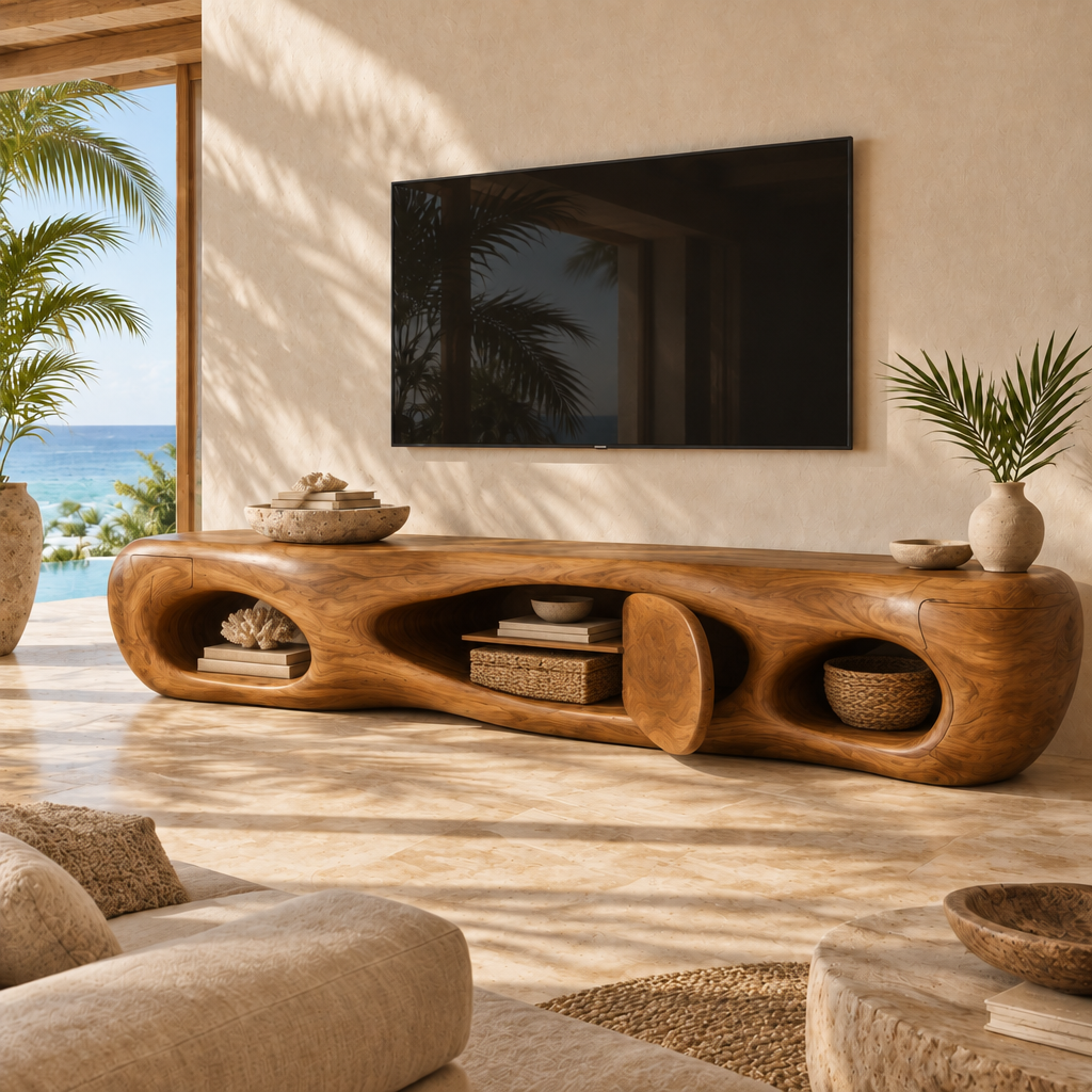 Solana Sea-Cave Media Console in use