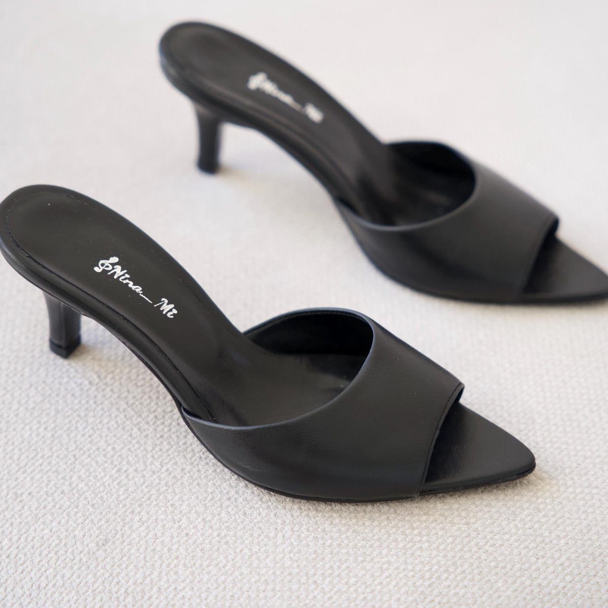 Suri Kitten Heel Suede Mule, Taupe