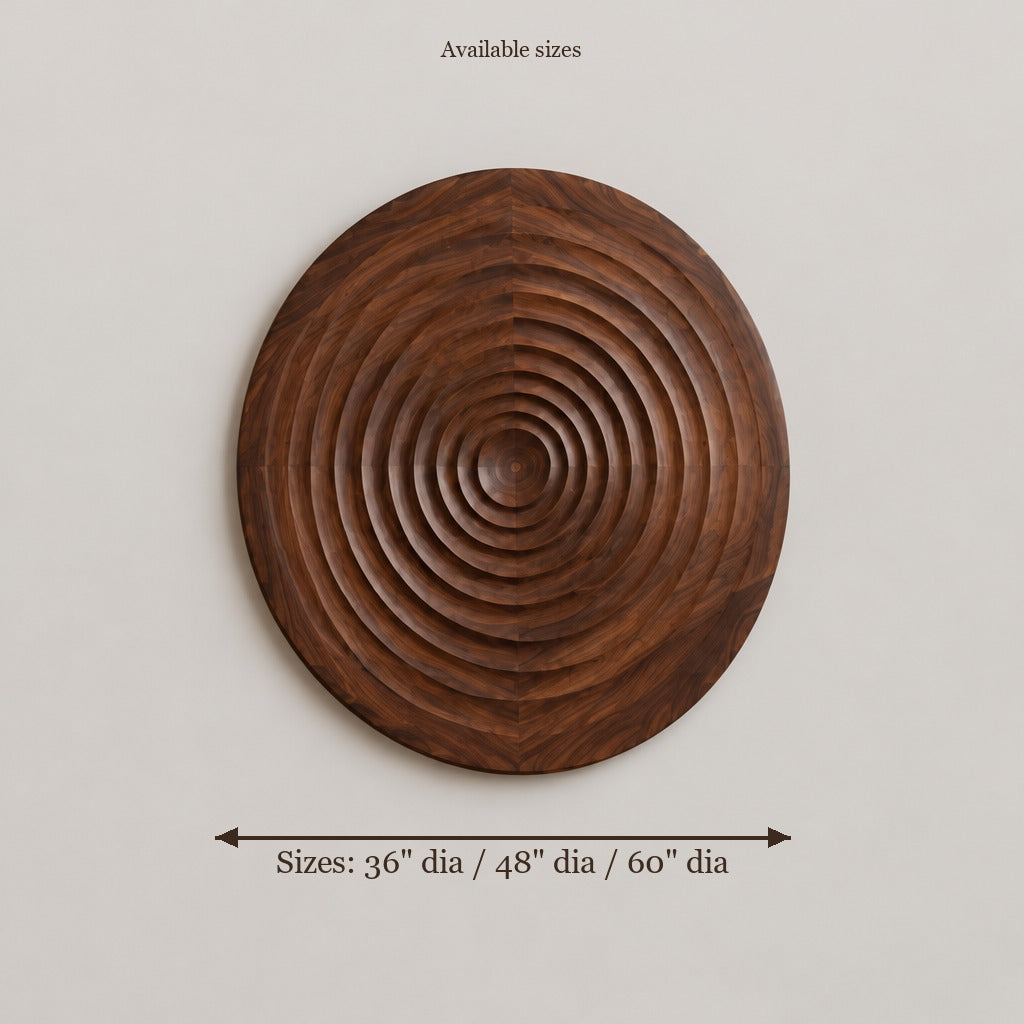 Atelier Ripple Circle Wall Art size chart