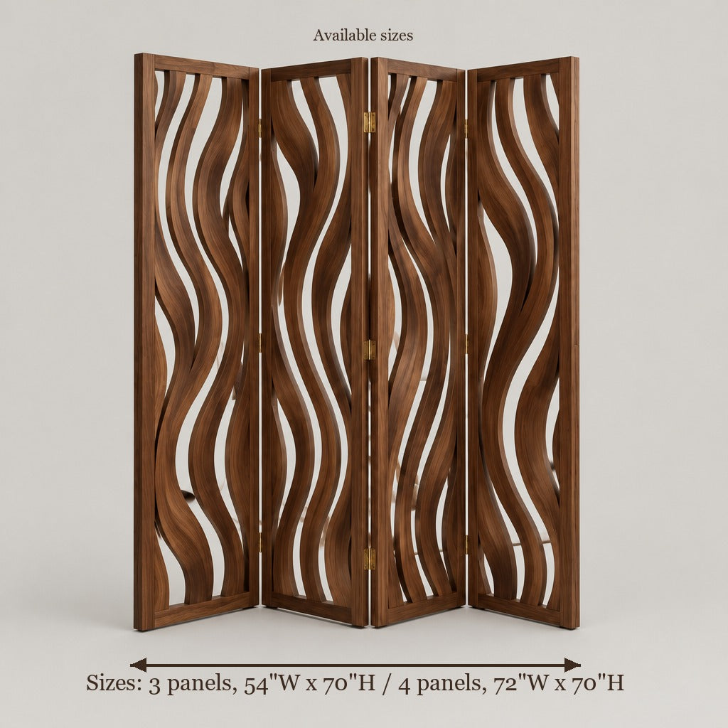 Atelier Sculpted Room Divider Screen size chart